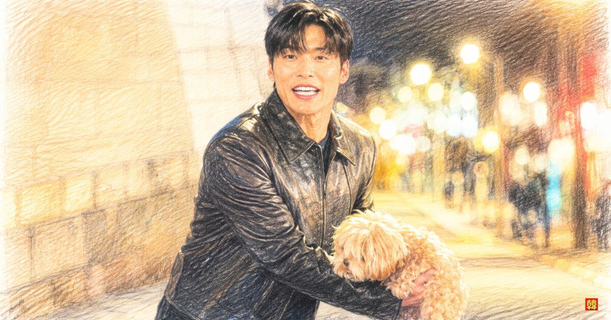 ホ・ナムジュン演じるチャ・セゲが捨て犬を受け取る第4話のシーン