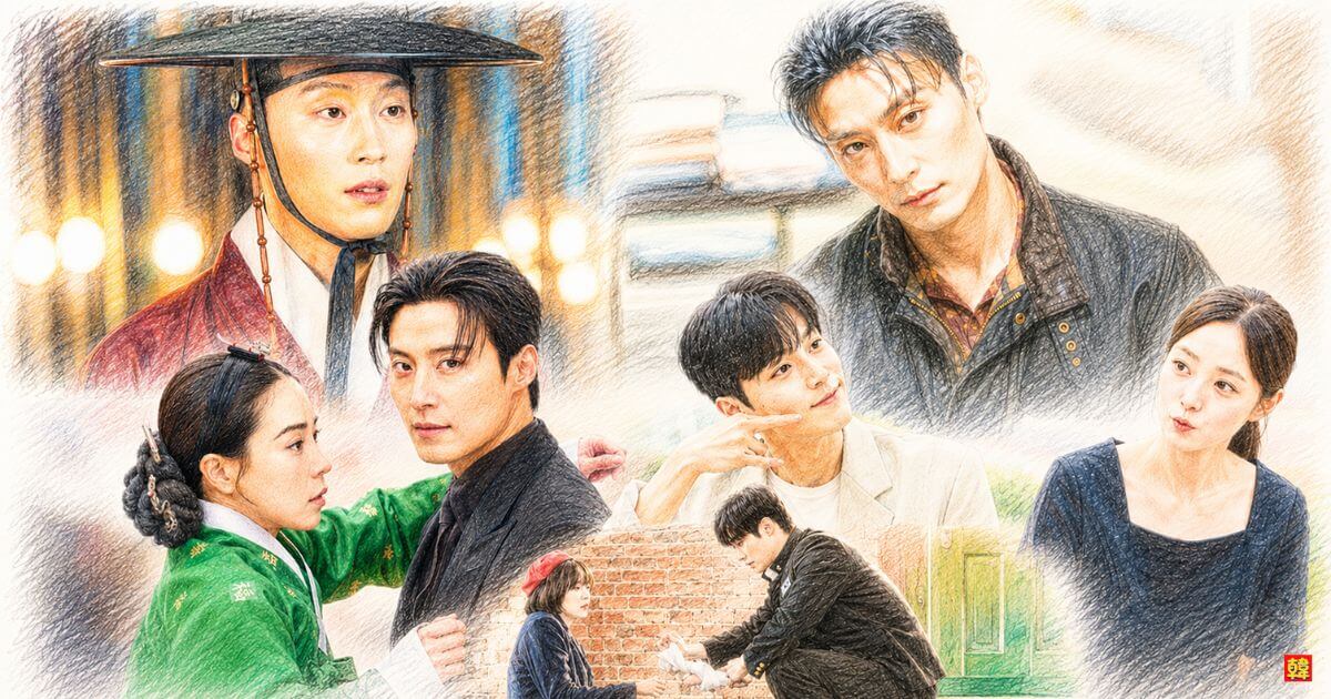 ホ・ナムジュン 出演作イメージ|『素晴らしき新世界』『婚礼大捷』ほか名場面コラージュ