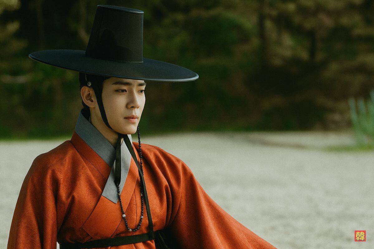 韓服姿の主人公が静かに物思いにふける「オク氏夫人伝」の一場面