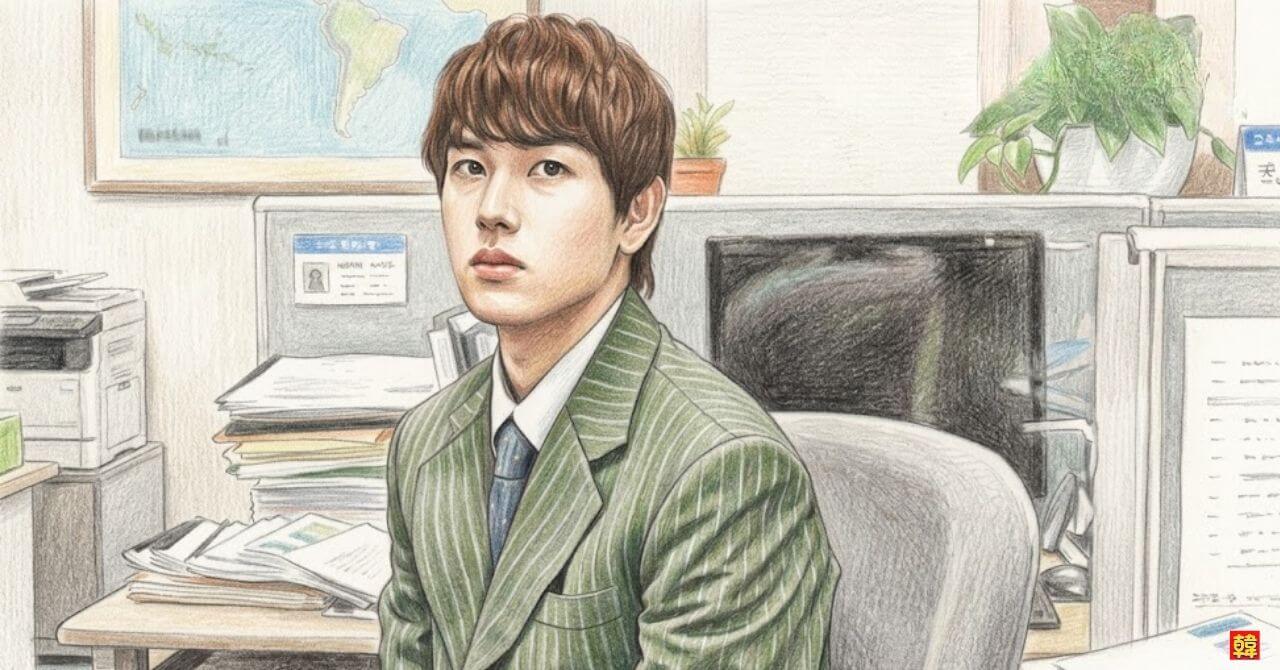 韓国ドラマ『ミセン』デスクで悩む若手社員のリアルな職場シーン