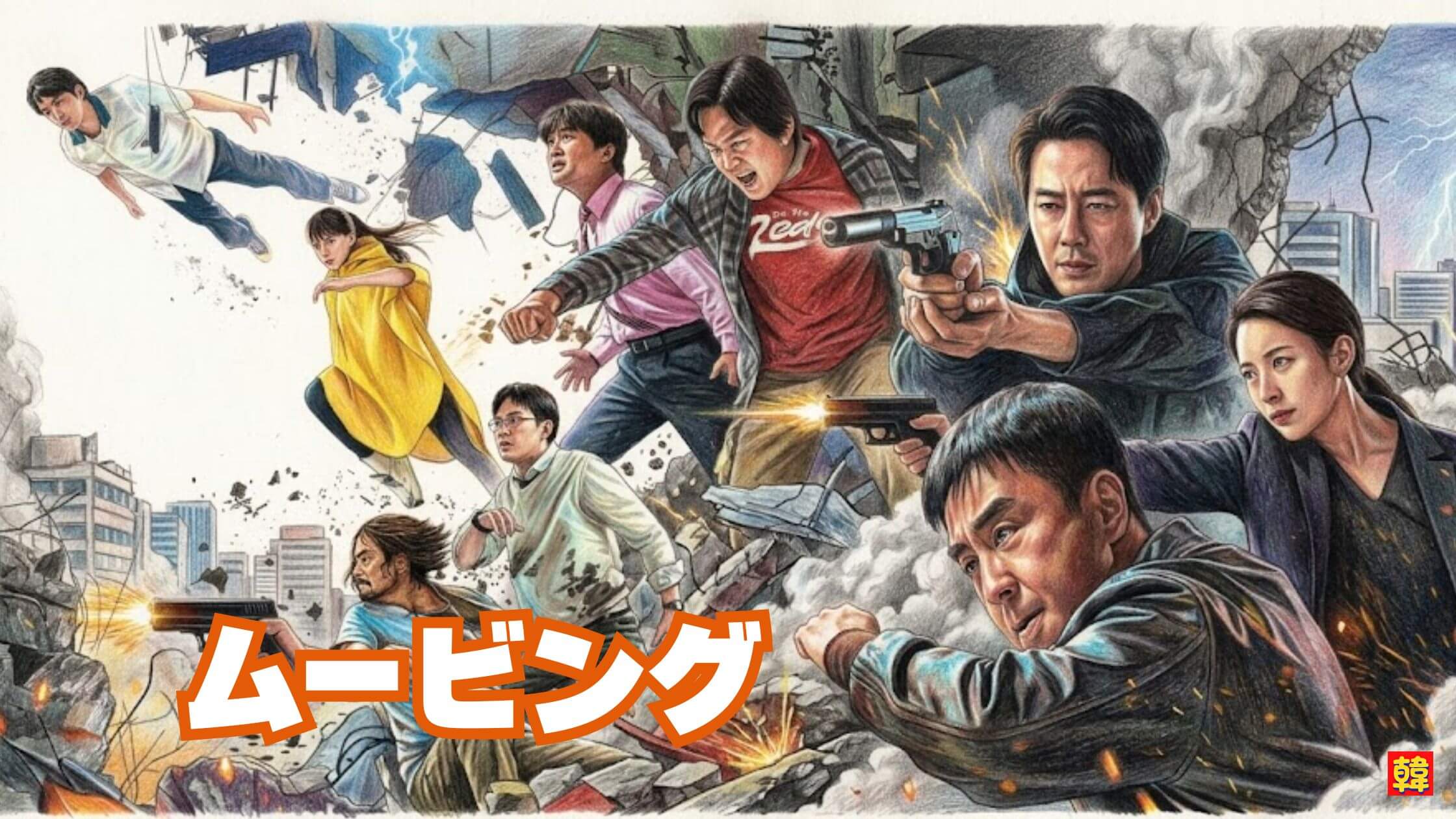 ムービング 韓国ドラマ 超能力 アクション 家族愛 ディズニープラス 人気作品